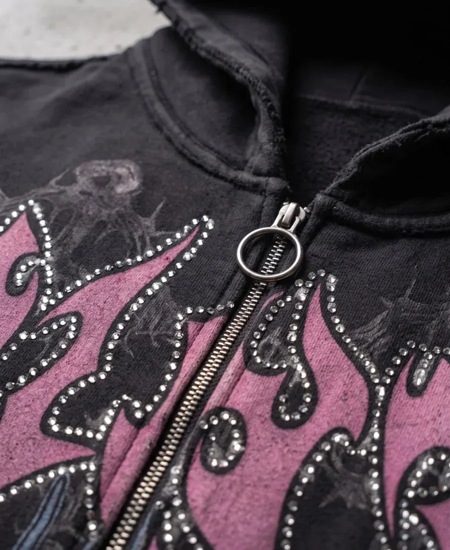 Rhinestone Vattey Hoodie