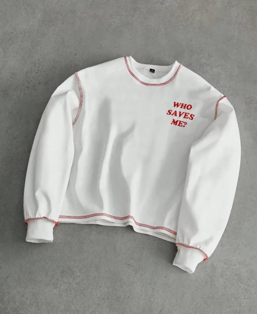 Who Saves Me Sweatshirt