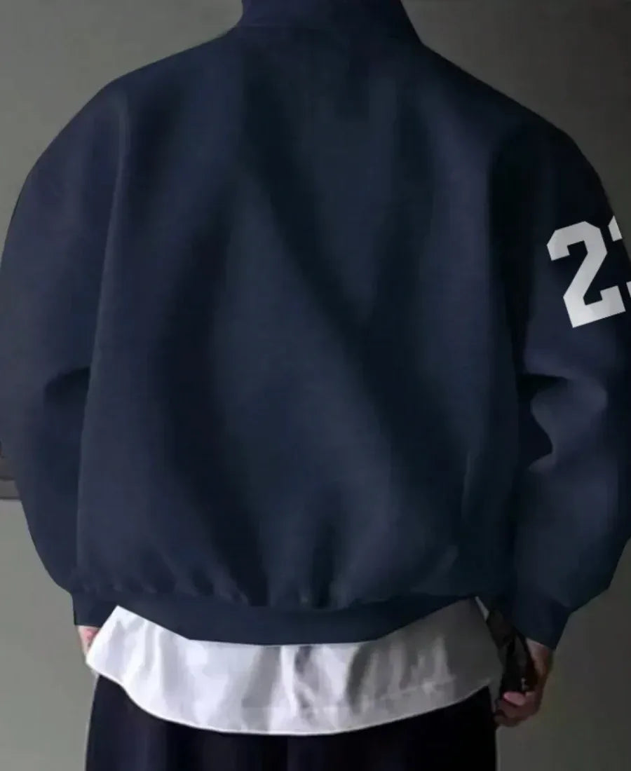 Navy Quarter-Zip Sweatshirt