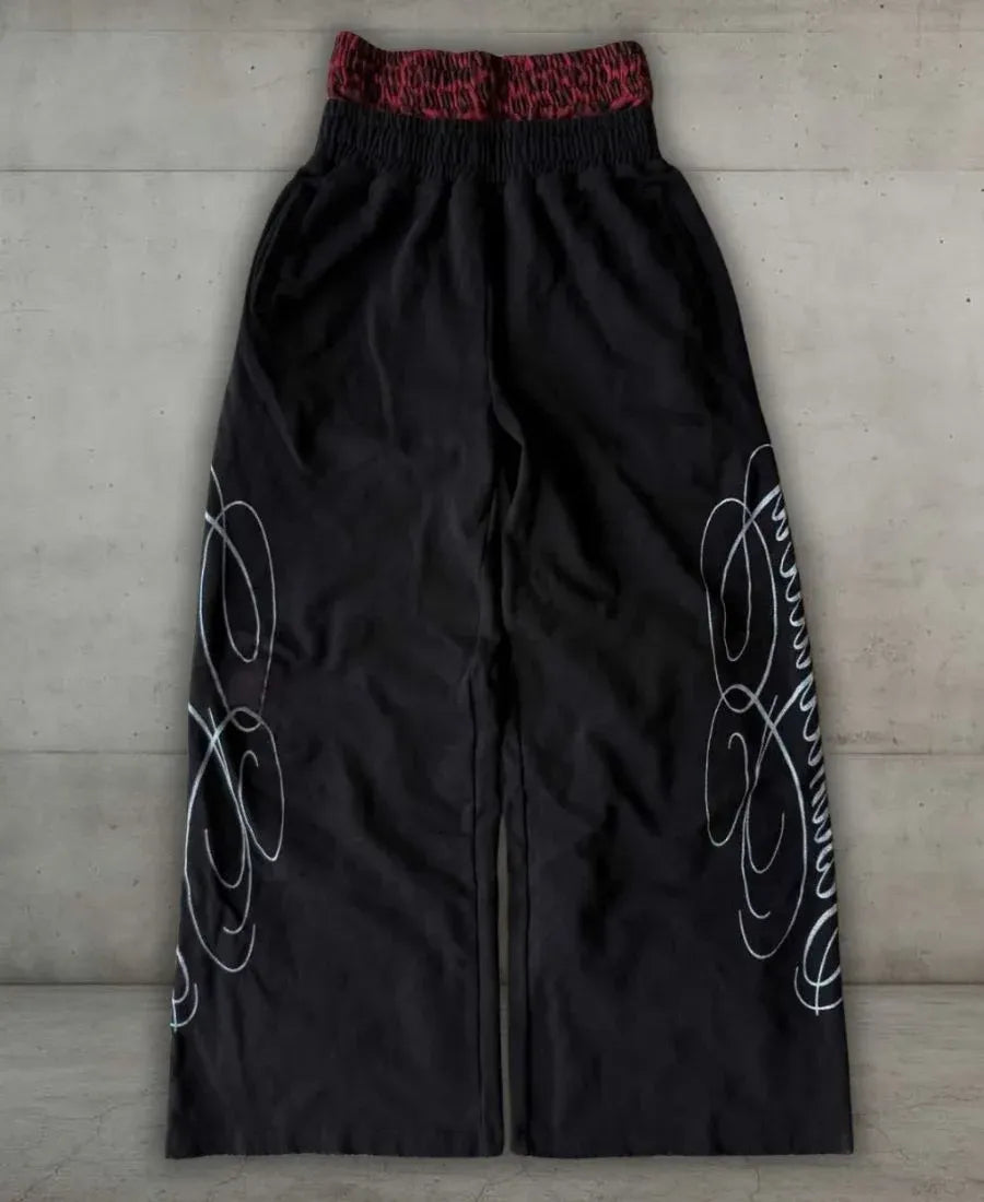 Black Distressed Eşofman