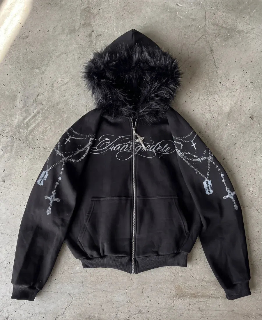 Transgressed Fur Hoodie