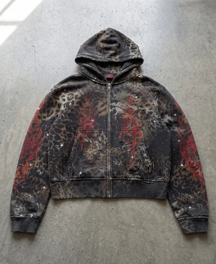 Leopar High Hoodie