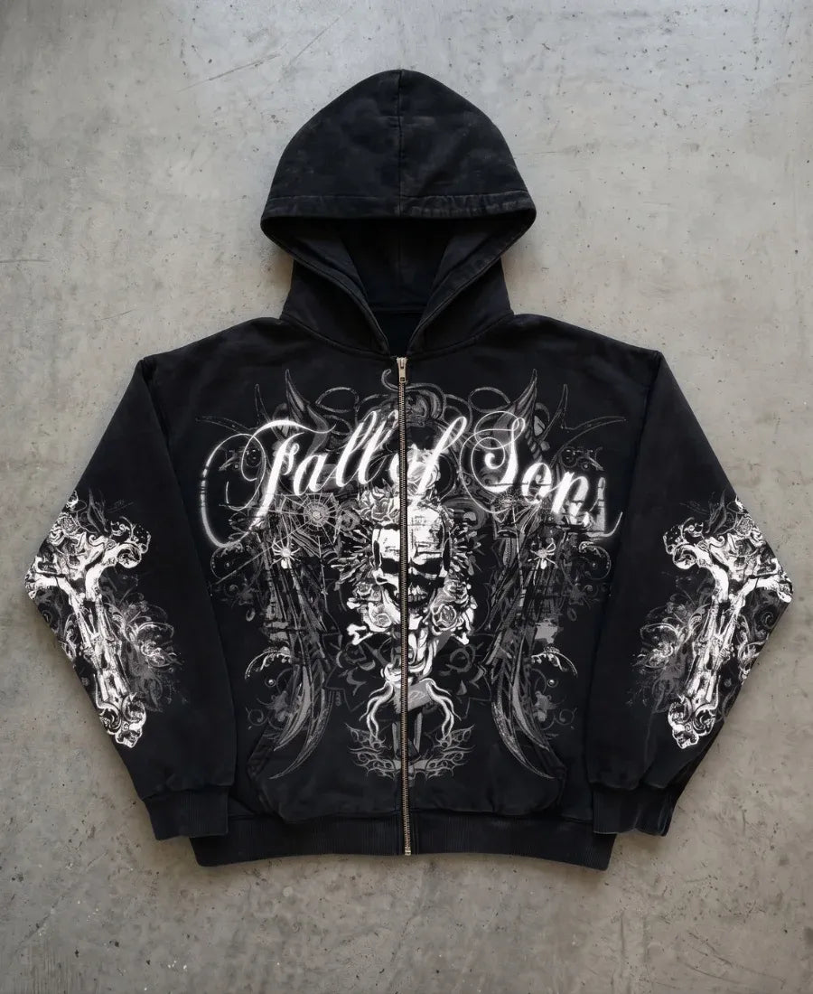 Nu-Metal Filigree Zip-Up