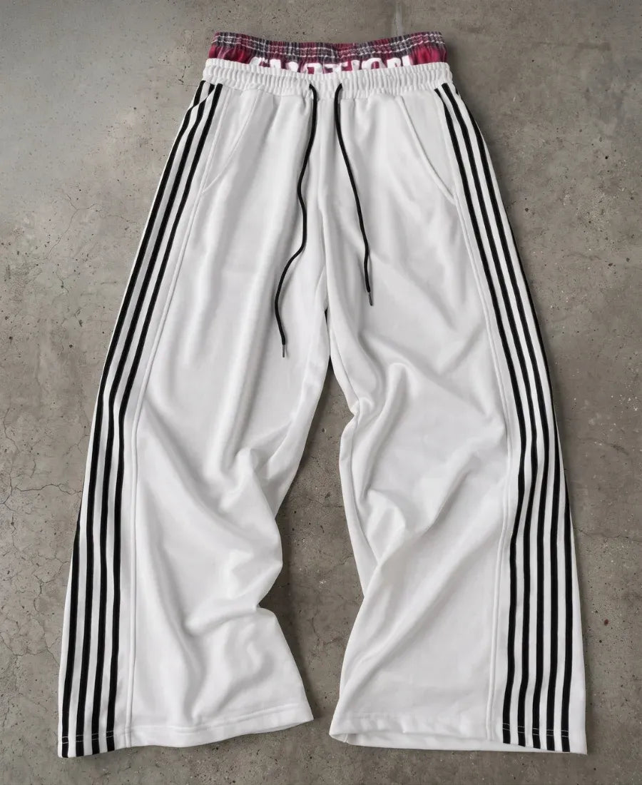 Multi-Stripe Plaid-Waist Eşofman