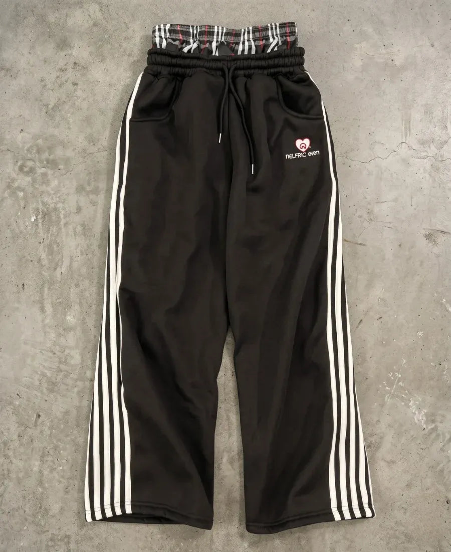 Black Triple Stripe Eşofman
