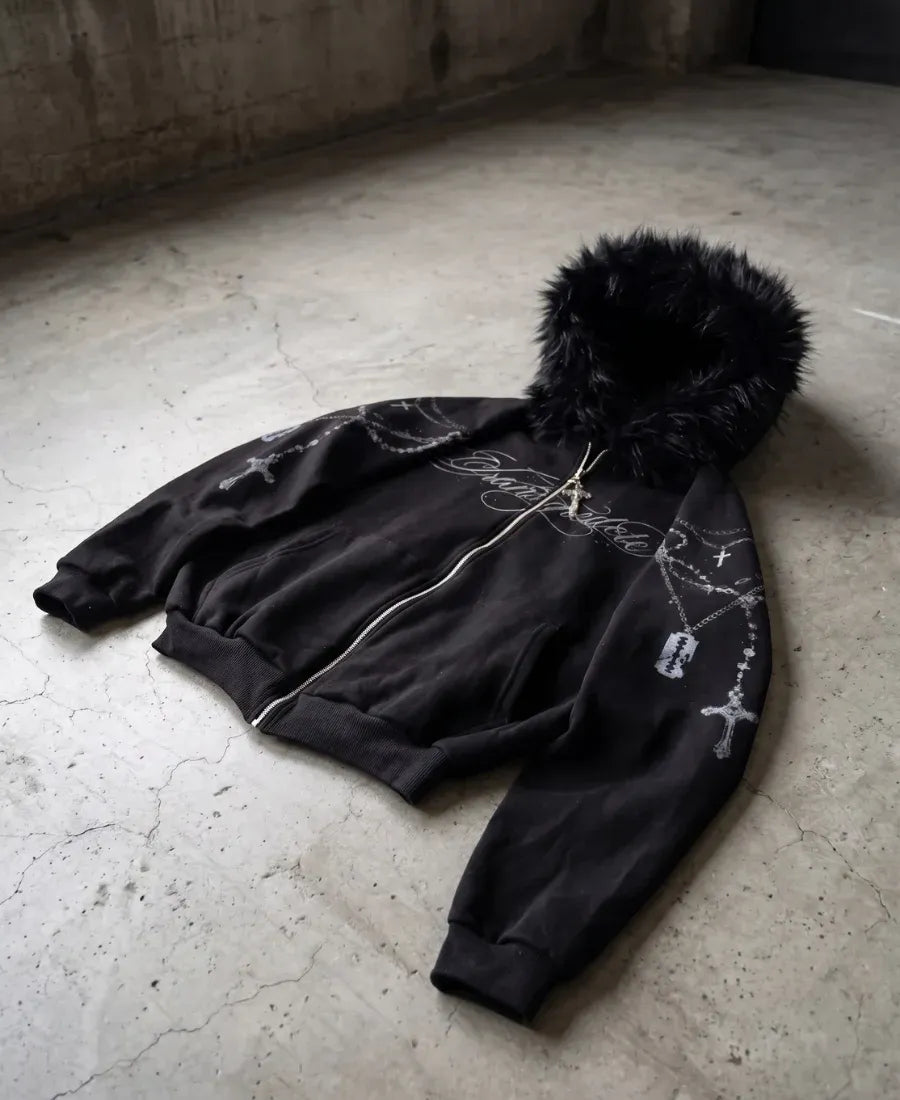 Transgressed Fur Hoodie