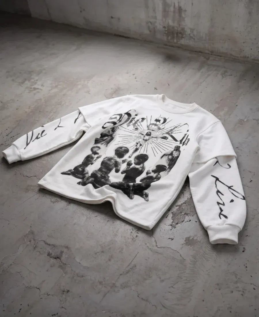 Praying Souls Layered Sweatshirt