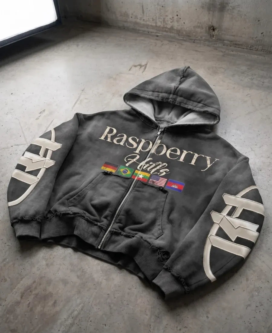 Rasberry Flag Hoodie