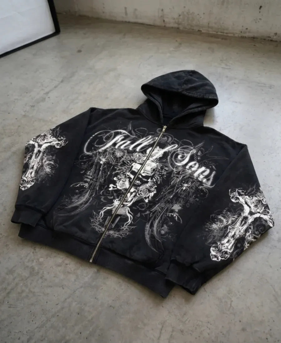 Nu-Metal Filigree Zip-Up