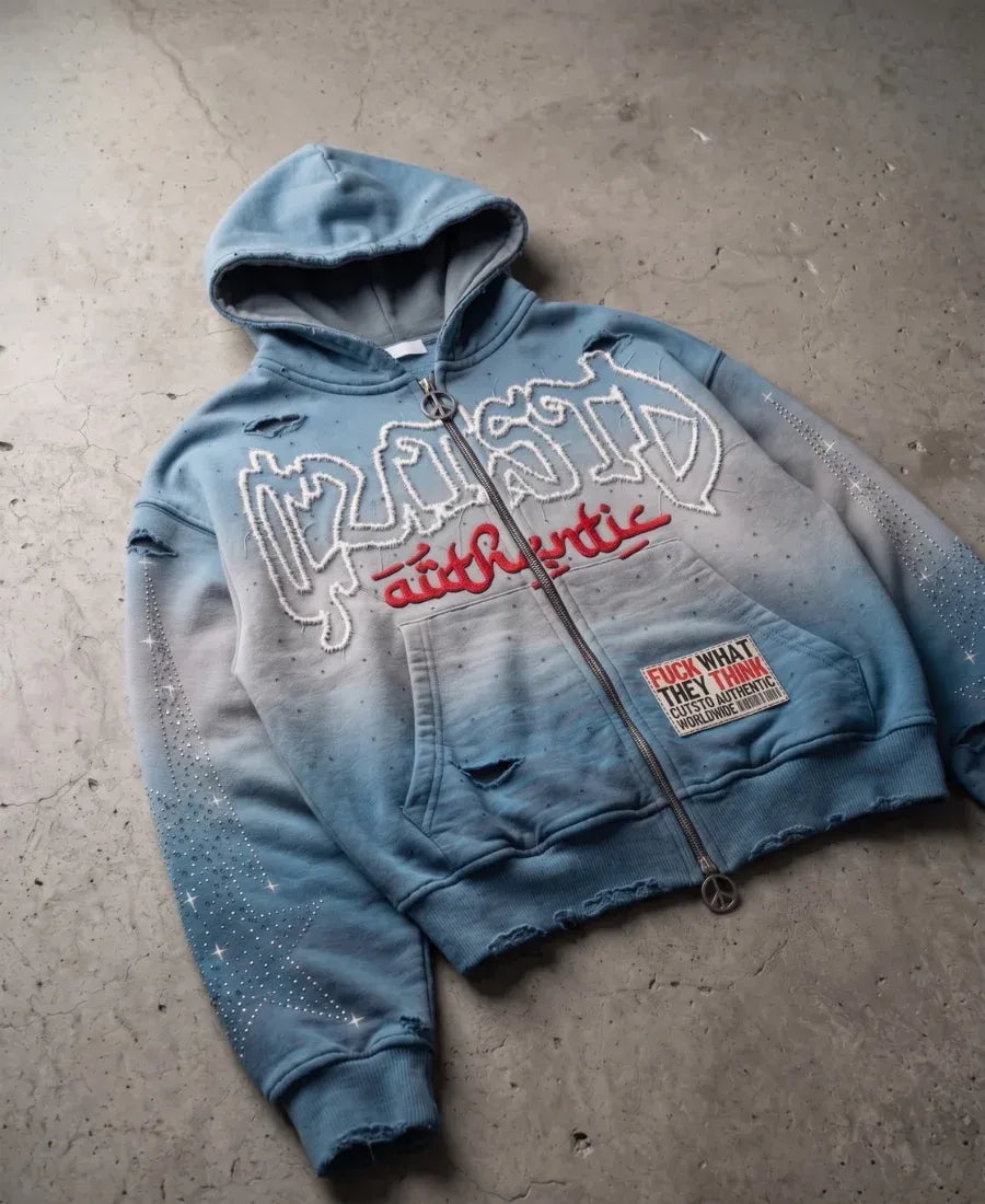 Ice Distressed Hoodie