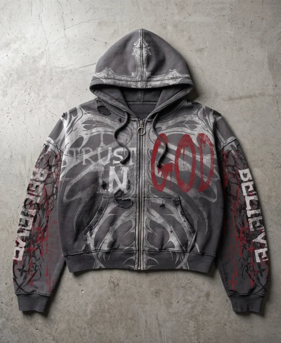 Trush İn God Hoodie