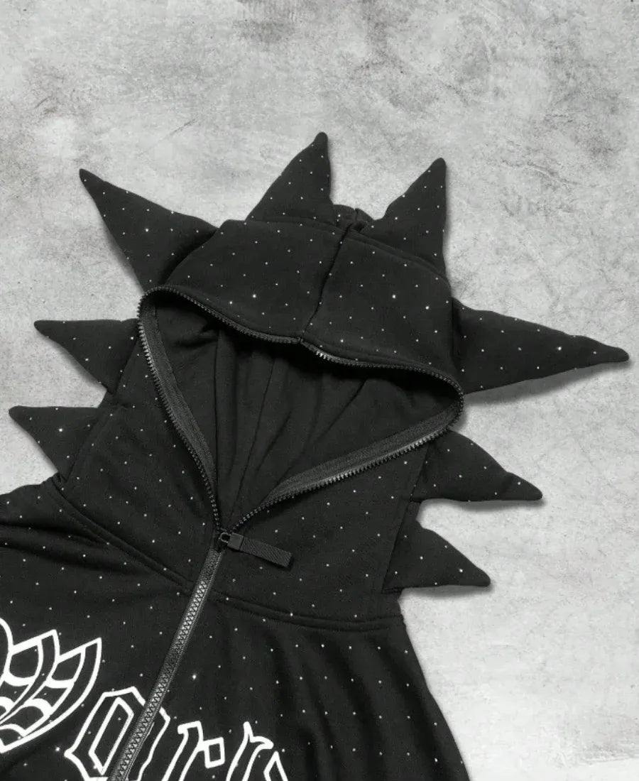 World of Riches Spiked Hoodie