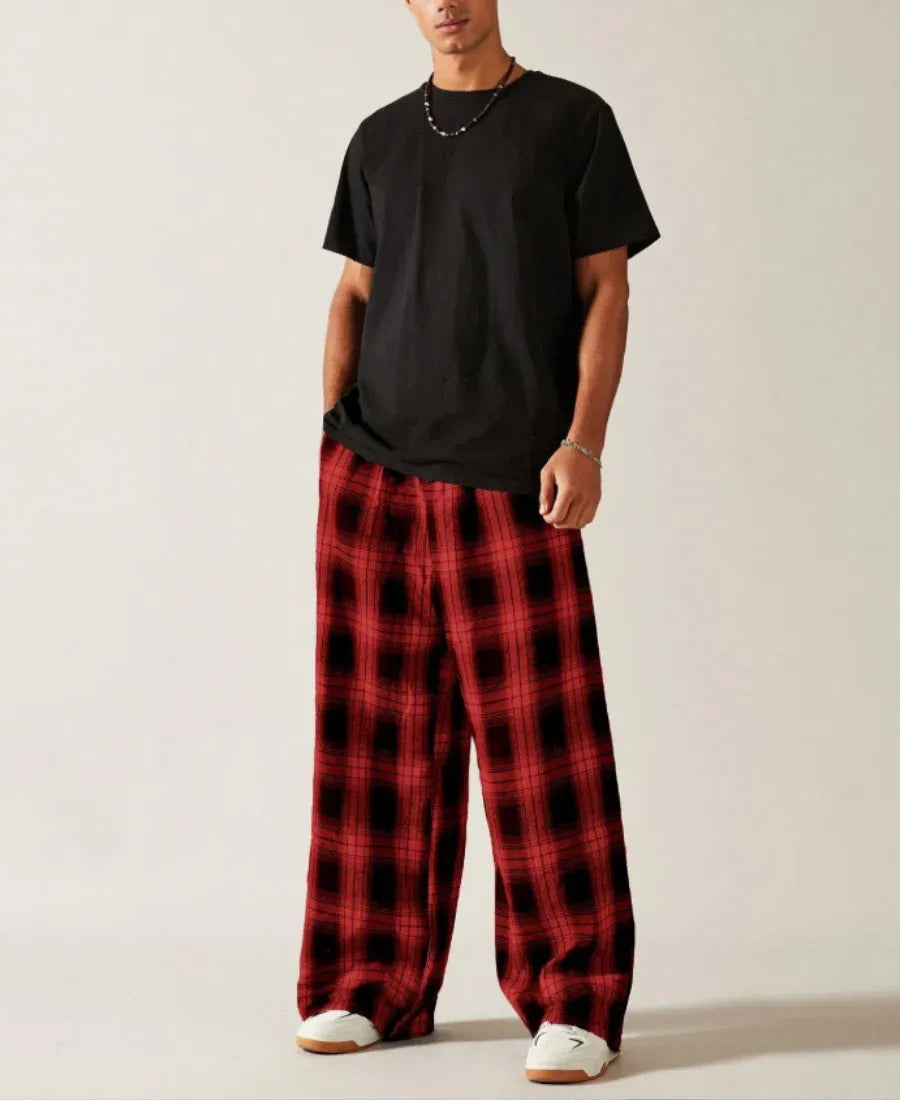 Monochrome Plaid Eşofman