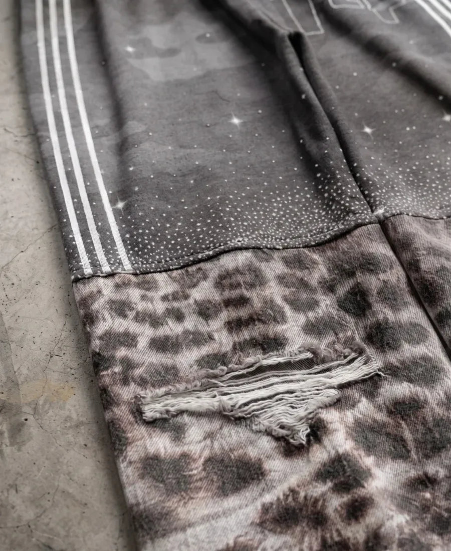 Grey Leopar Waisted Eşofman