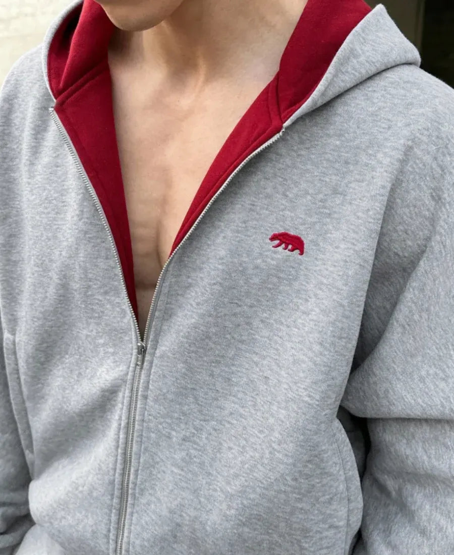 Crimson Peak Grey Zip-Up