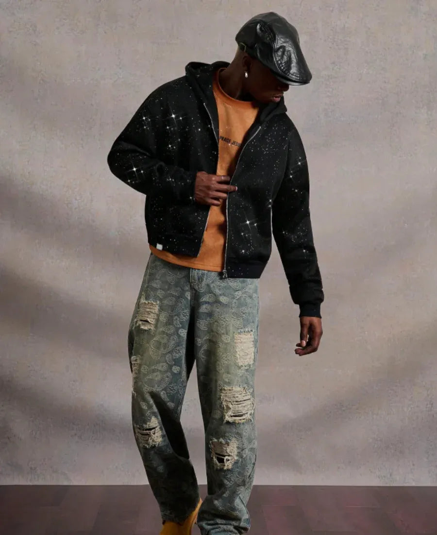 Dark Galaxy Calligraphy Hoodie