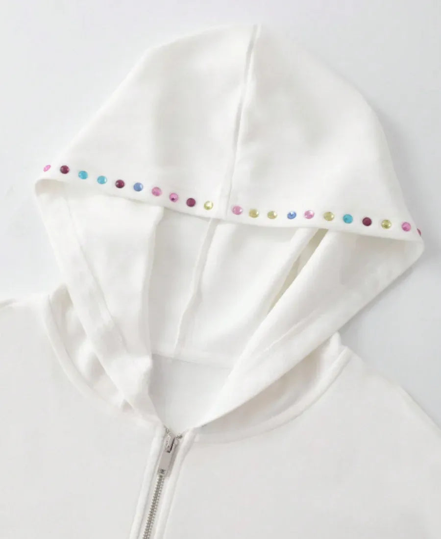 Y2K Rainbow Tribal Hoodie