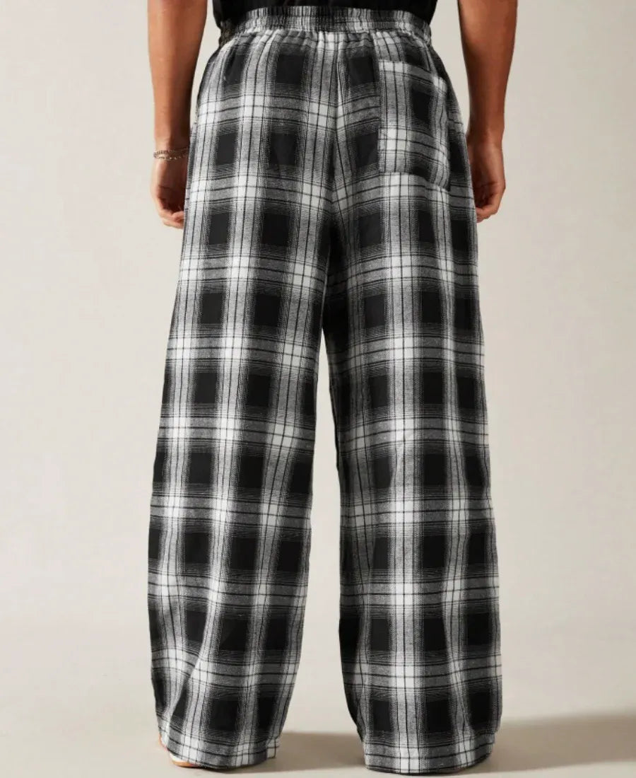 Monochrome Plaid Eşofman